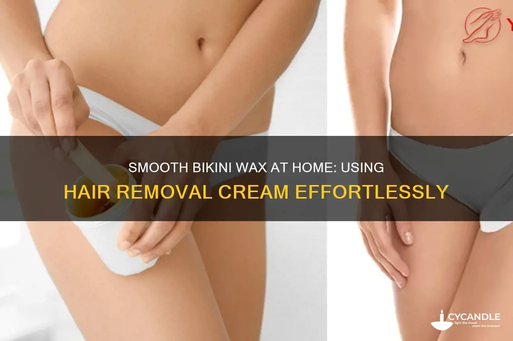 how to do a bikini wax with hair removal cream