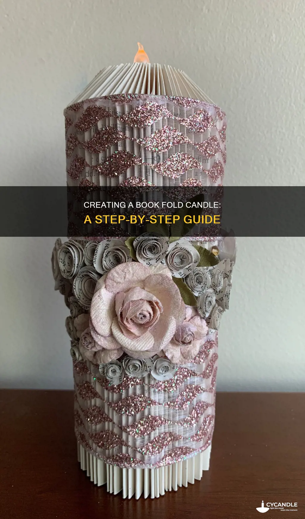 how to do a book fold candle