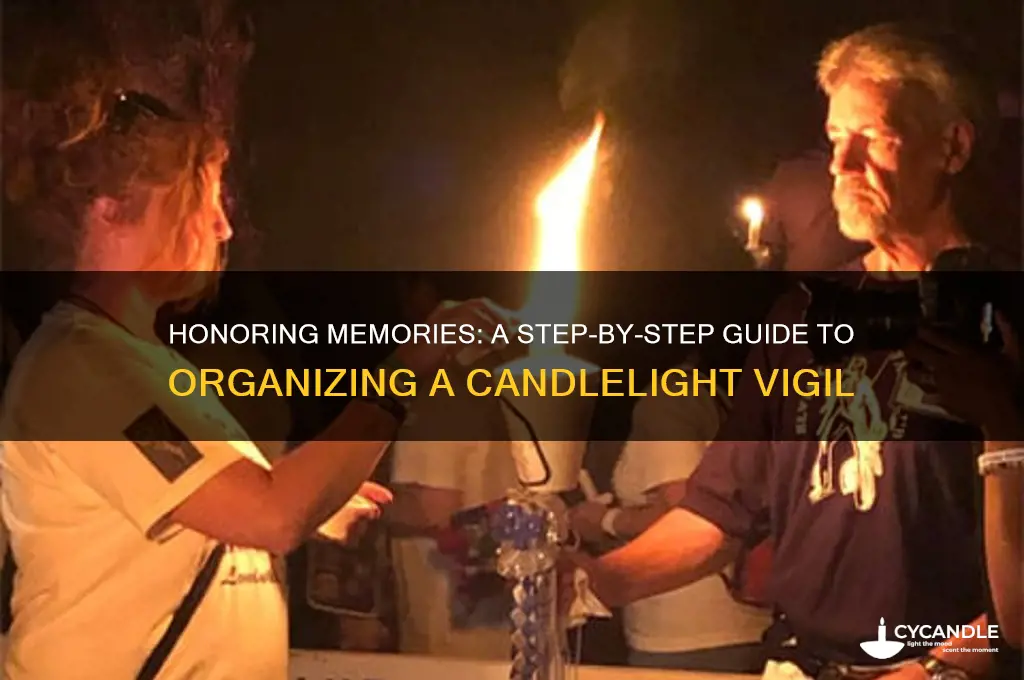 how to do a candle light vigil