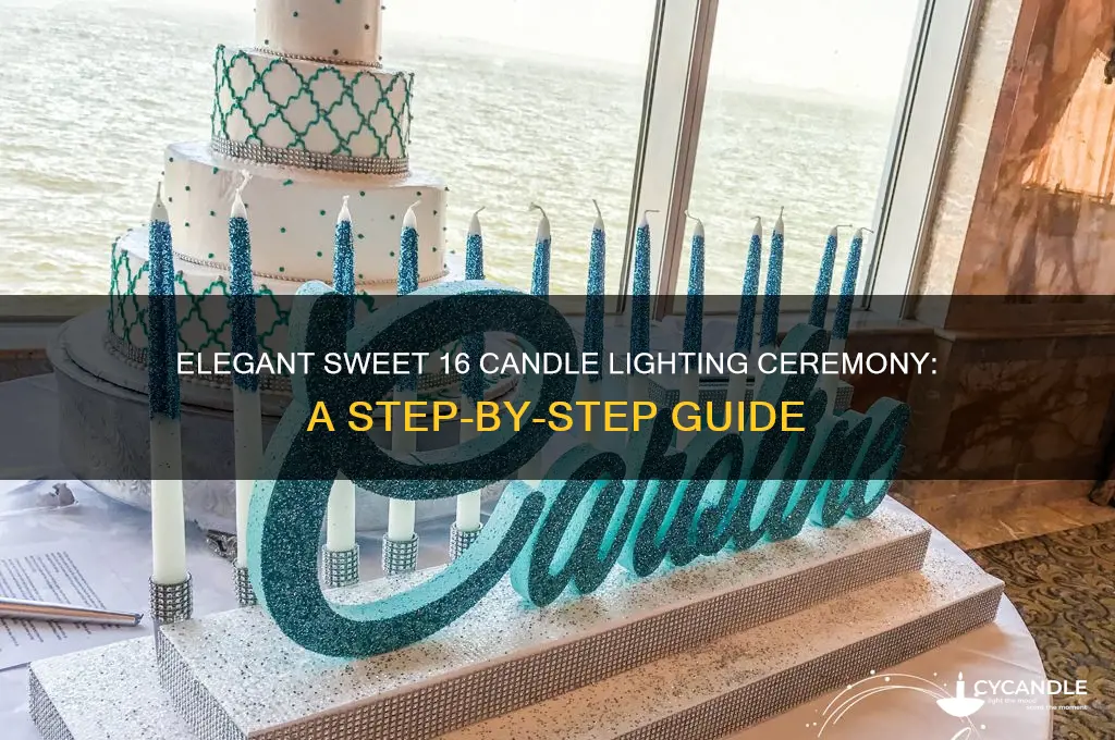 how to do a candle lighting ceremony sweet 16
