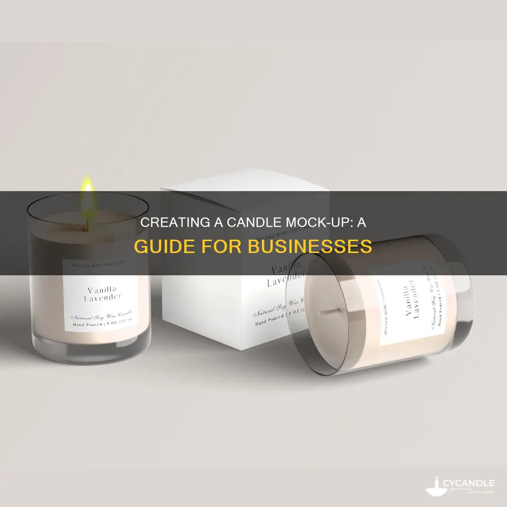 how to do a candle mock up for busines