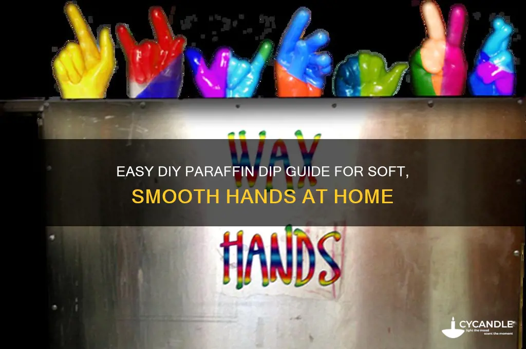 how to do a paraffin dip at home