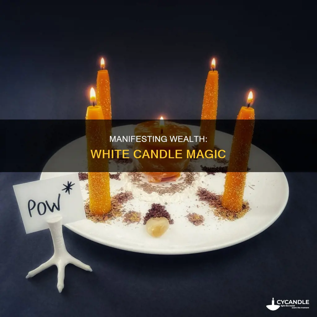 how to do a real money white candle