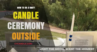 Planning an Outdoor Unity Candle Ceremony