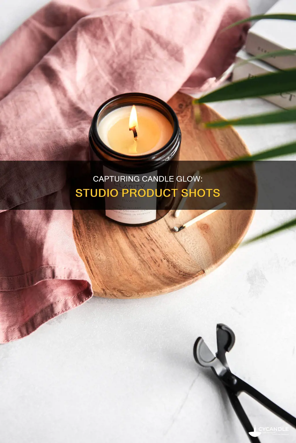 how to do candle product shots studio