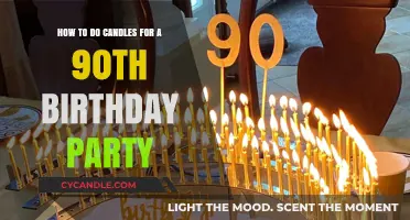 Crafting Candles for a 90th Birthday Bash