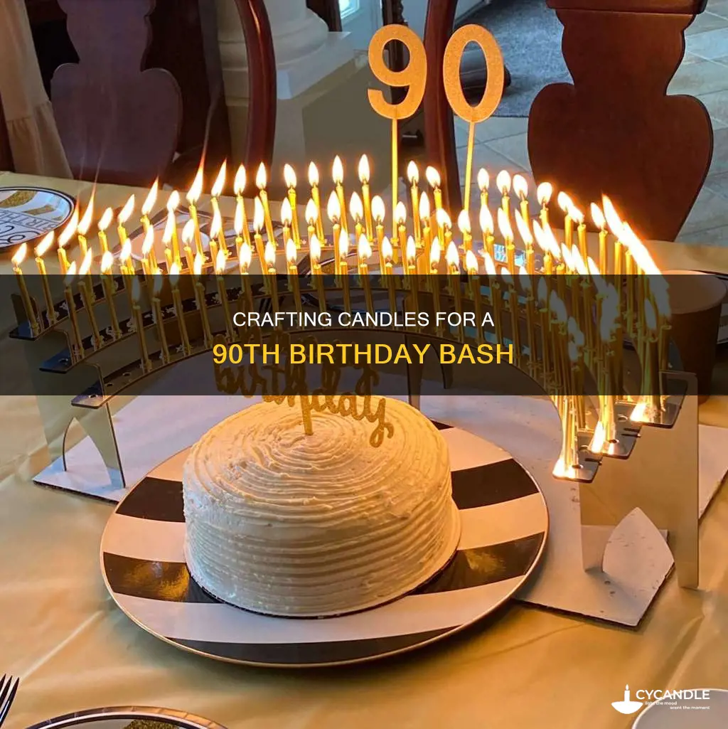 how to do candles for a 90th birthday party