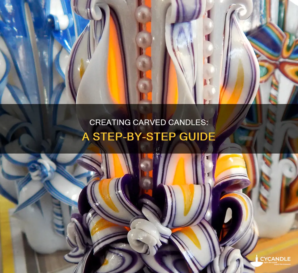 how to do carved candles