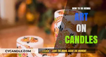 Creating Beautiful Henna Art on Candles