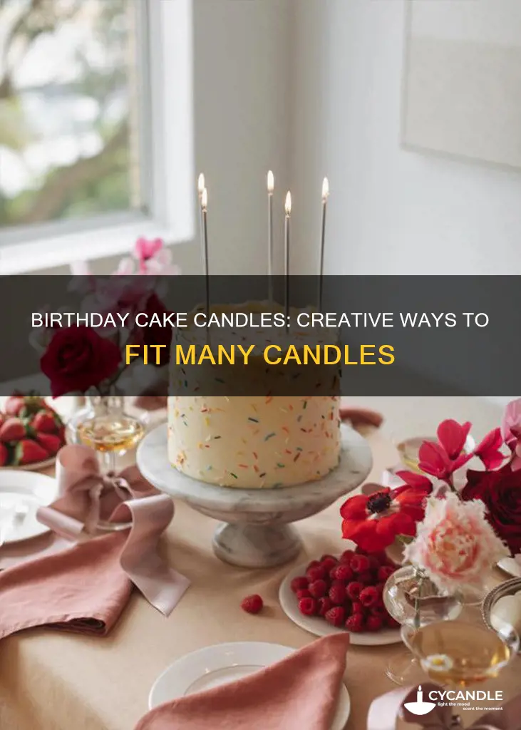 how to do many candles for birthday cake