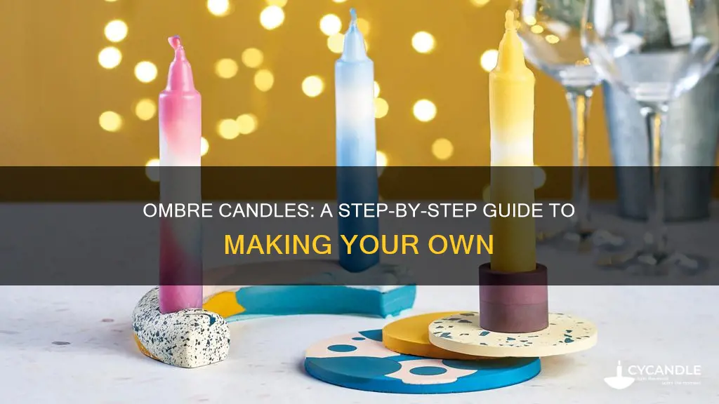 how to do ombre candle