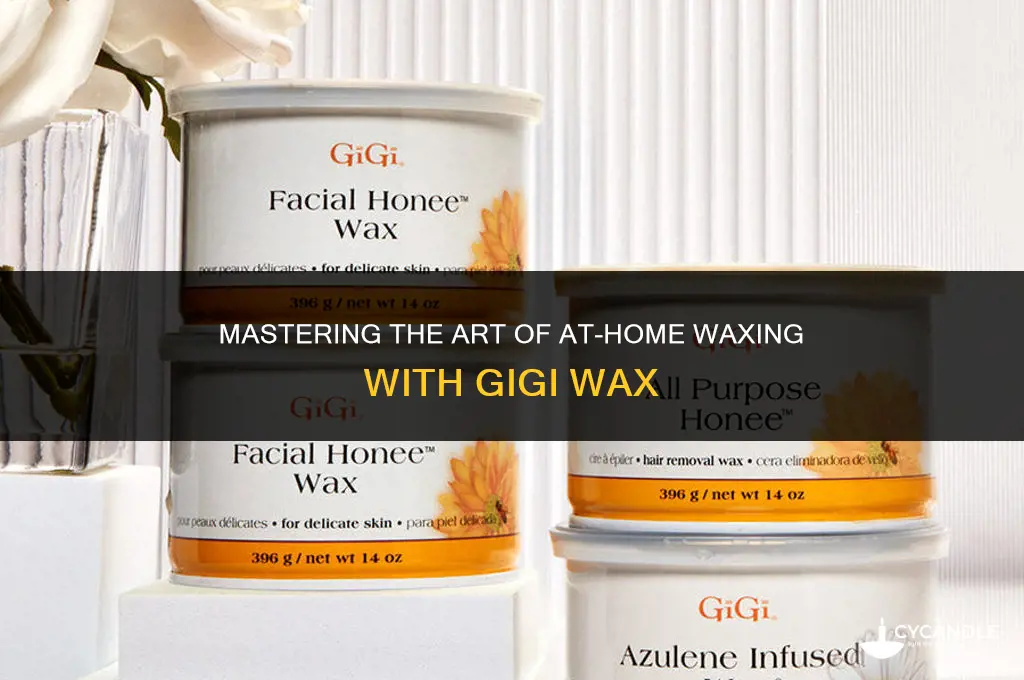 how to do wax at home using gigi wax