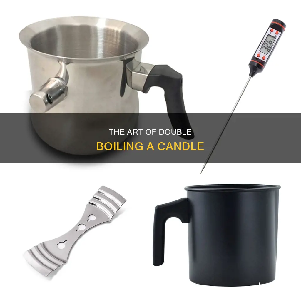 how to double boil a candle