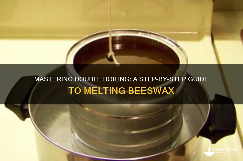 how to double boil beeswax