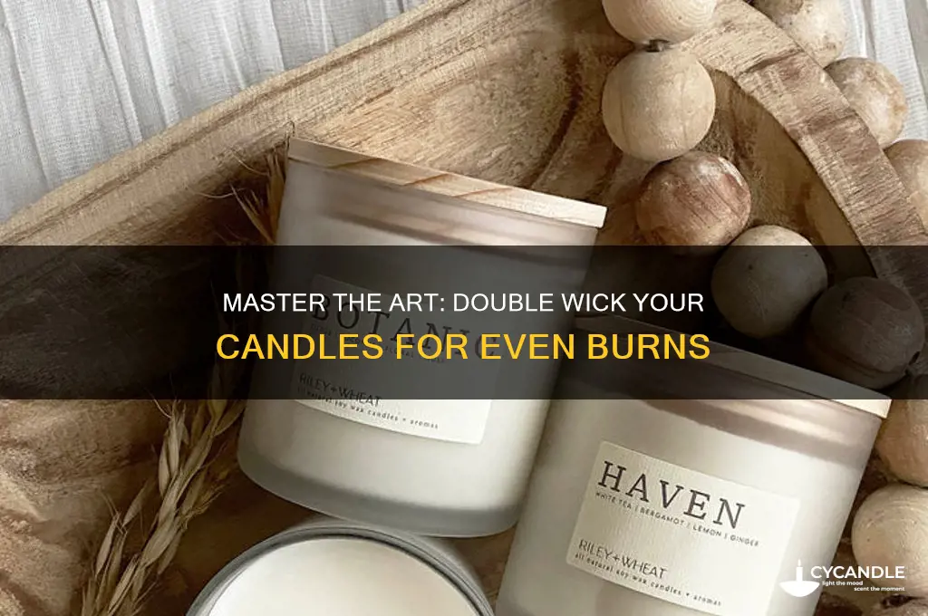 how to double wick a candle
