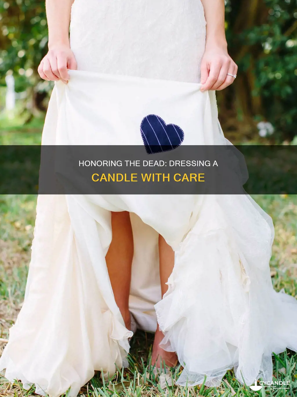 how to dress a candle for a dead person
