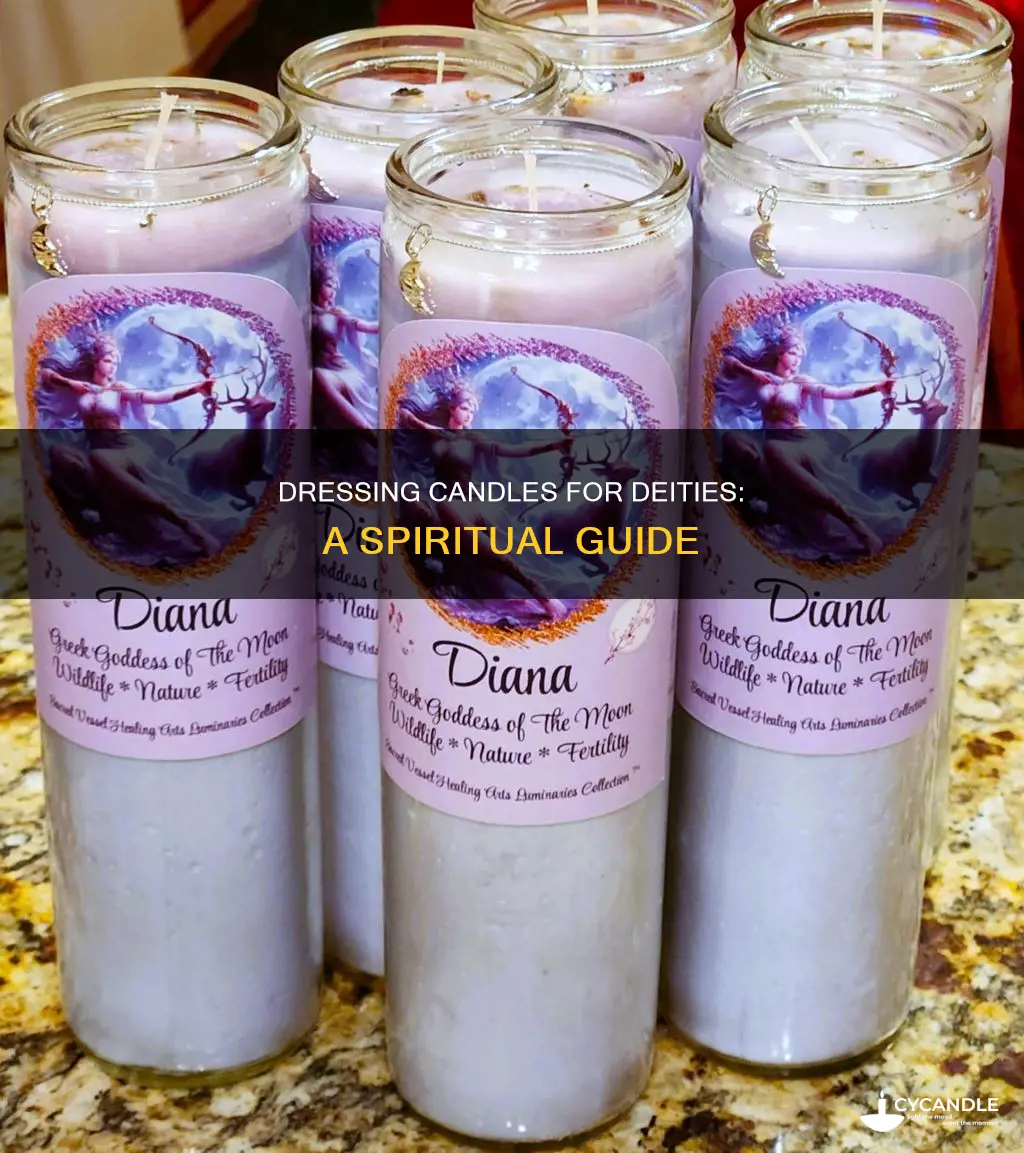 how to dress a candle for a deity