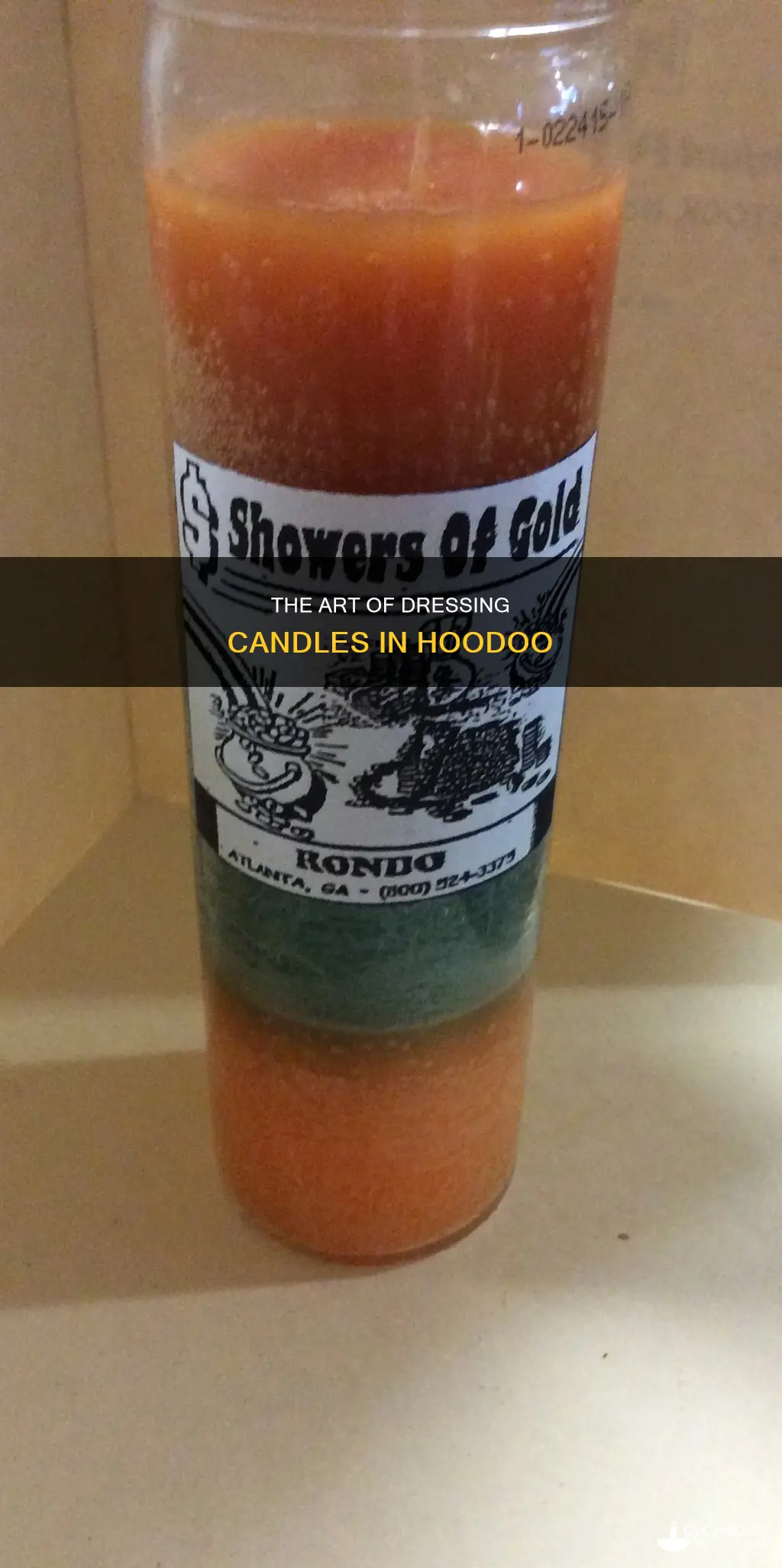 how to dress a candle hoodoo