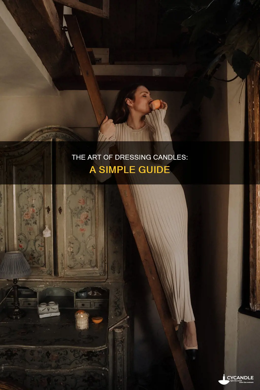 how to dress a candle