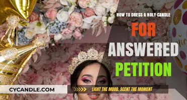 Dressing Holy Candles for Answered Petitions