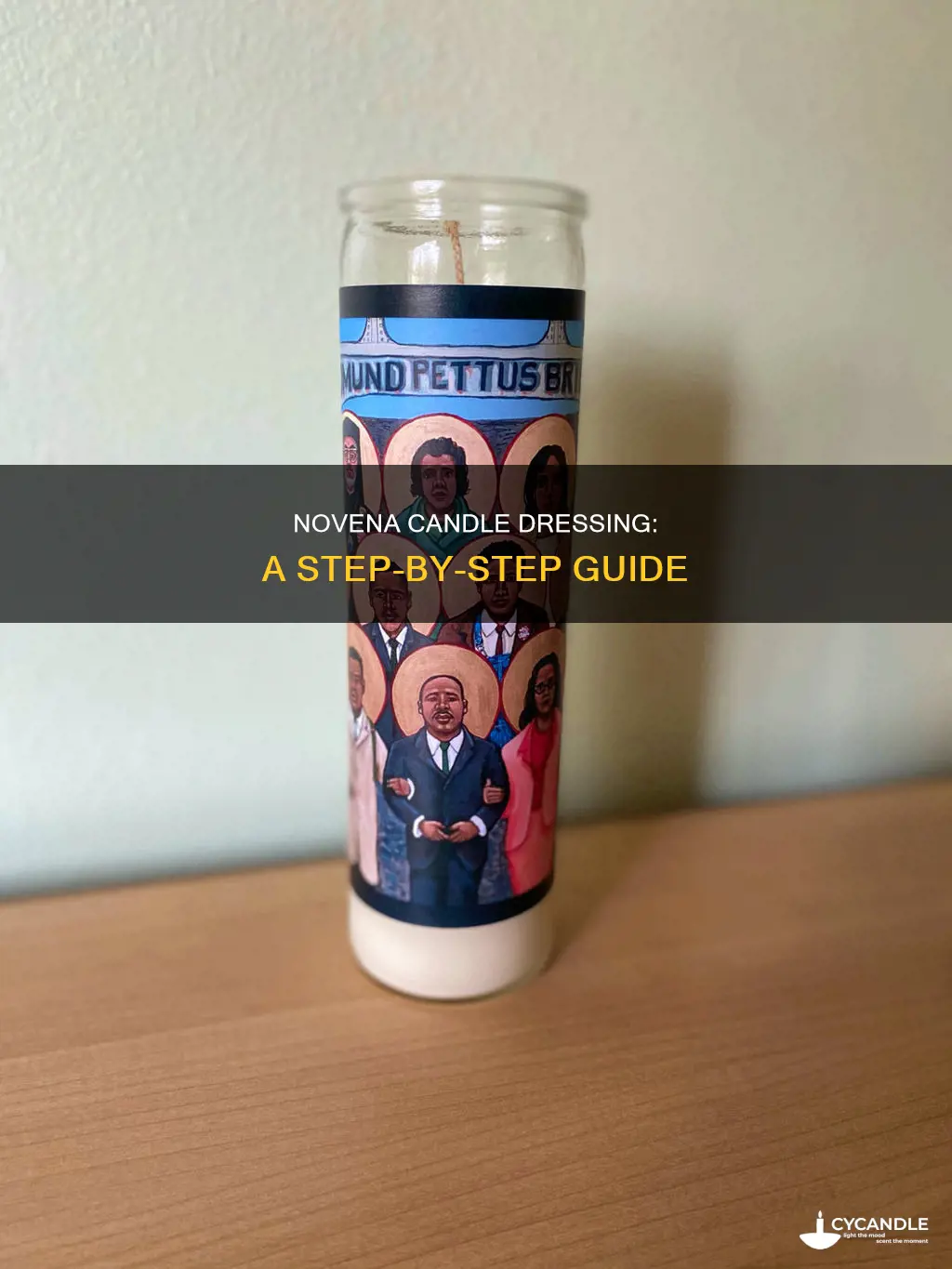 how to dress a novena candle