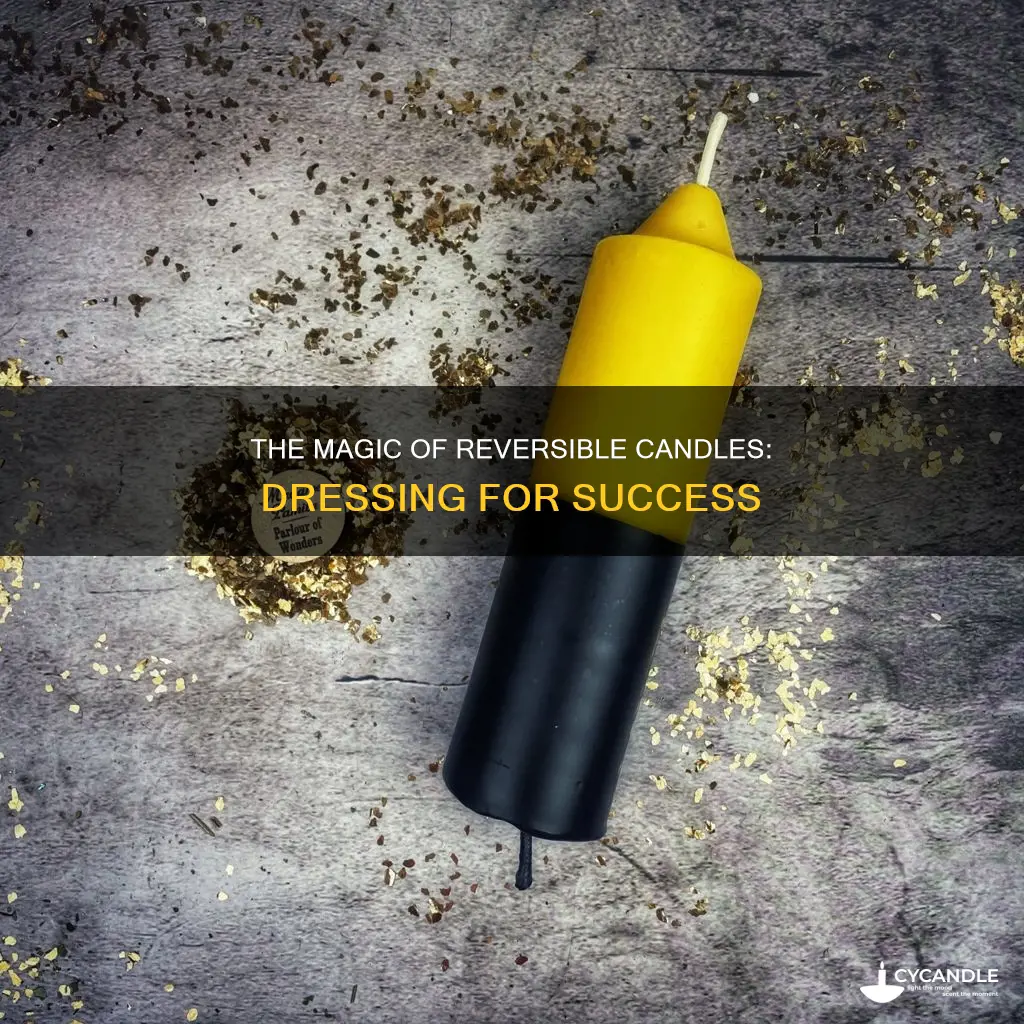 how to dress a reversible candle