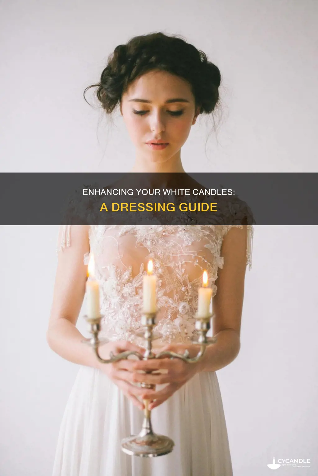 how to dress a white candle