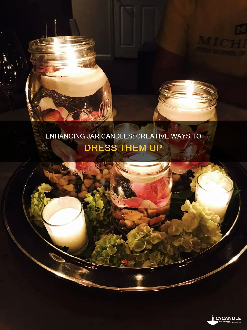 how to dress up jar candles