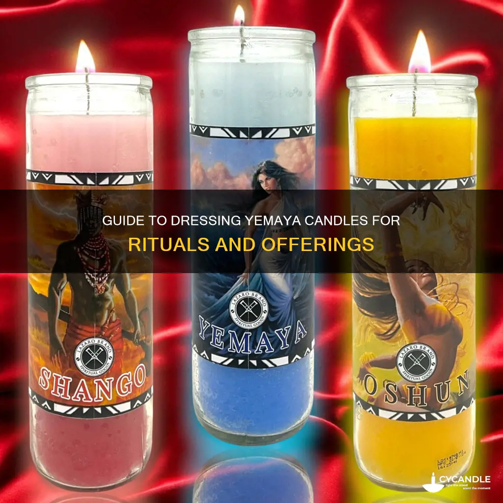 how to dress yemaya candle