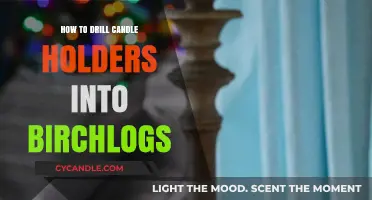Drilling Candle Holders: Birch Logs Made Easy