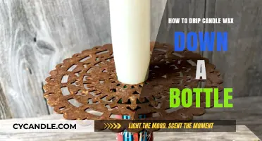 Creative Candle Wax Drip Technique for Decorating Glass Bottles