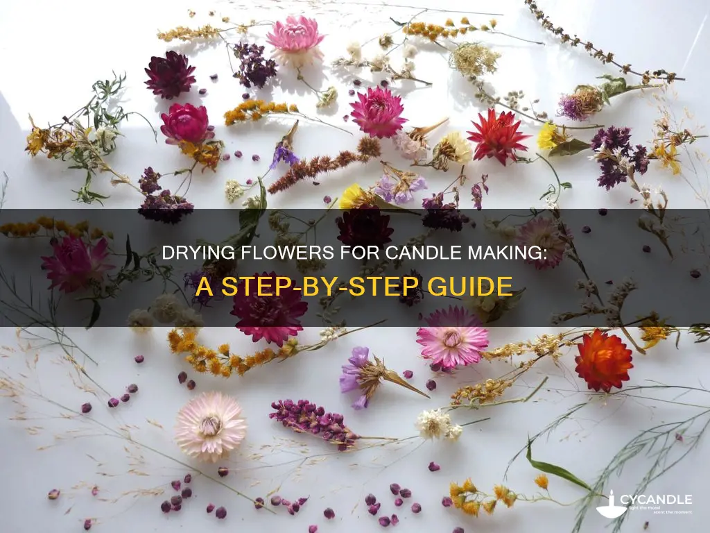 how to dry flowers for candle making