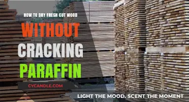 Prevent Cracking: Drying Fresh Cut Wood Without Paraffin Techniques