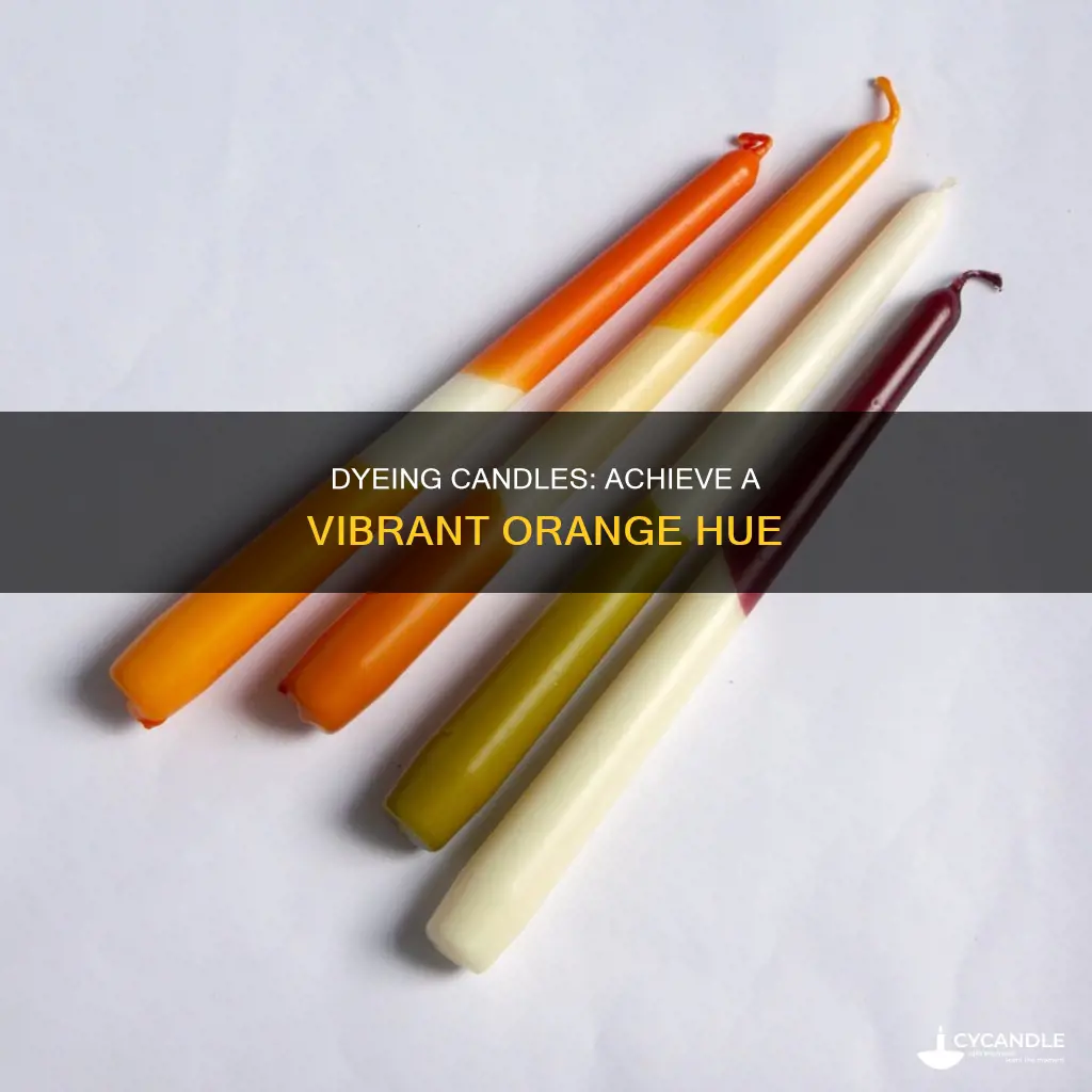 how to dye a candle orange
