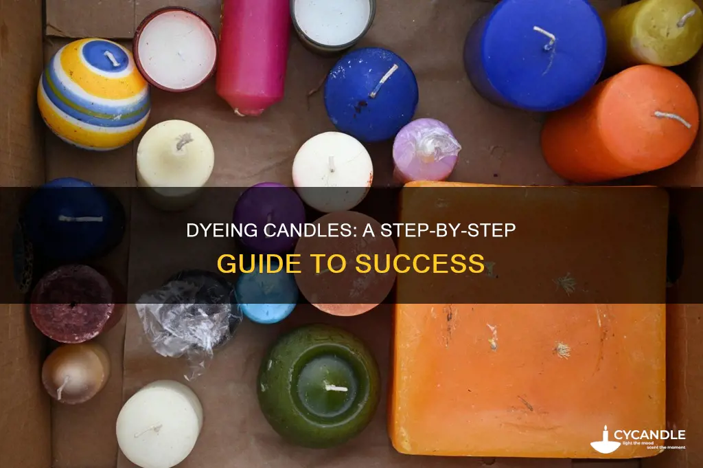 how to dye a candle