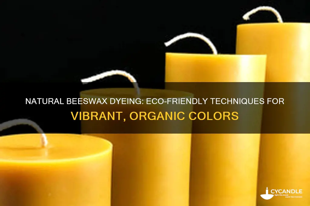 how to dye beeswax naturally
