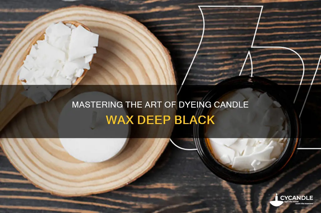 how to dye candle wax black