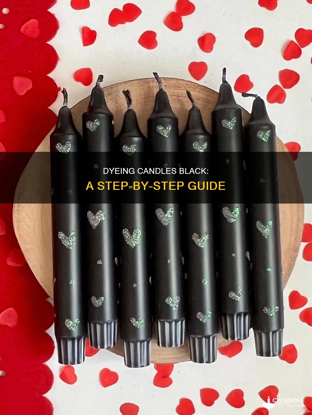 how to dye candles black
