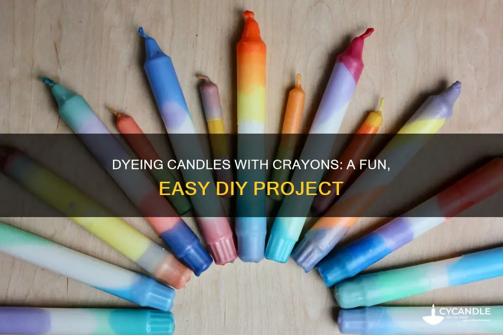 how to dye candles with crayons