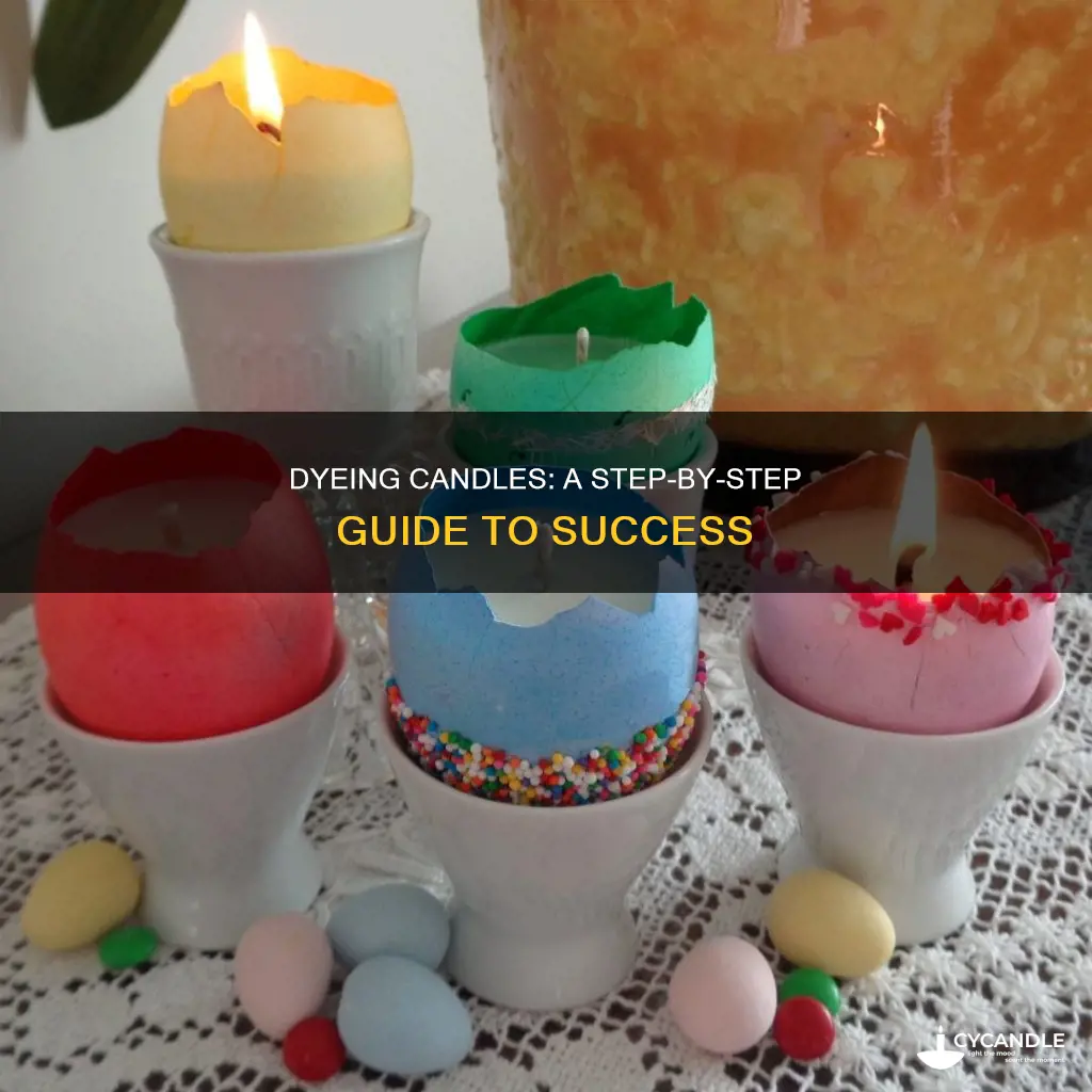 how to dye candles