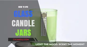 Transforming Glass Candle Jars with Dye
