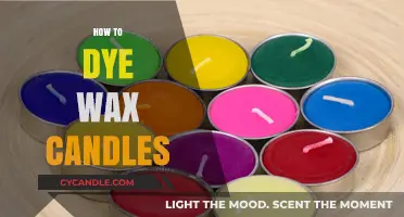 Creative Candle Dyeing: A Step-by-Step Guide to Coloring Wax Candles
