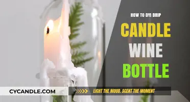 DIY Drip Candles: Wine Bottle Makeover