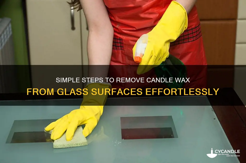 how to easily clean candle wax on glass