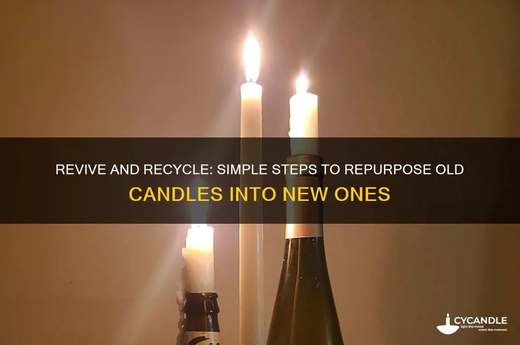how to easily make candles out of an existing candle