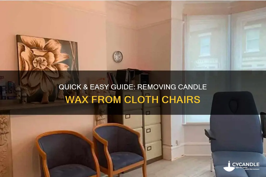 how to eemove candle wax for a cloth chair