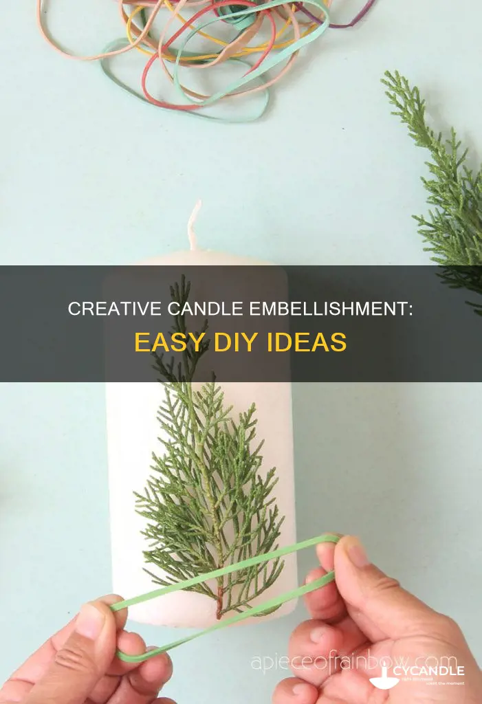 how to embellish a candle