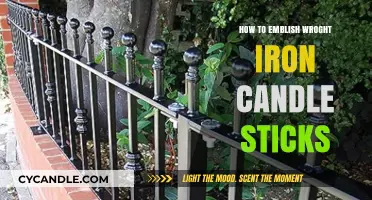 Creative Ways to Embellish Wrought Iron Candle Sticks