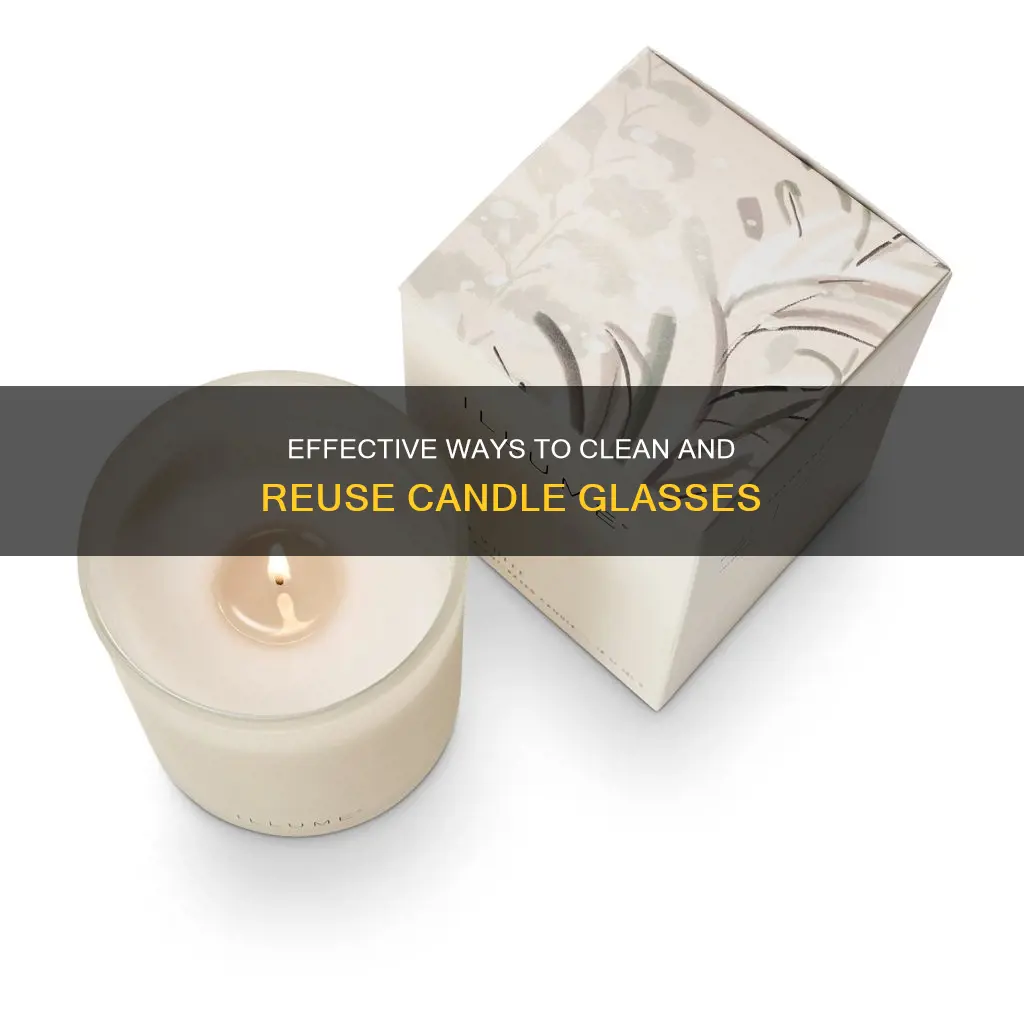 how to empty candle glaces