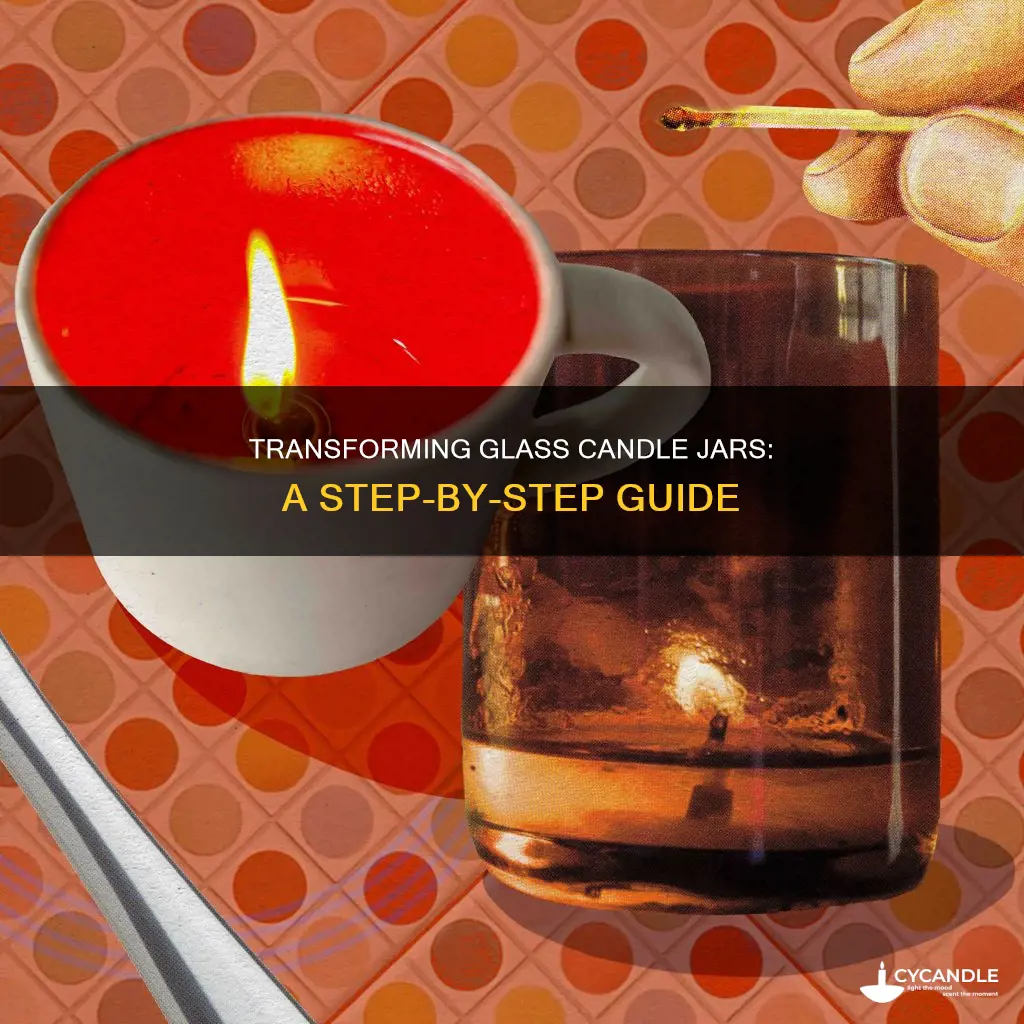 how to empty glass candle jars